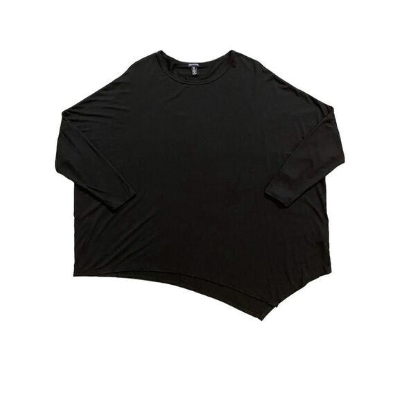 True Religion Black Asymmetrical Hem Dolman Sleeve Top | Size M/L - Picture 3 of 5